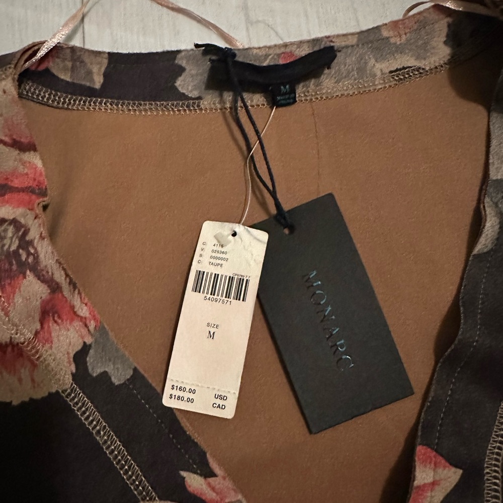 NWT ANTHROPOLOGIE Monarc - Marcela Rose Print Kimono Jacket Sz M - Picture 6 of 6